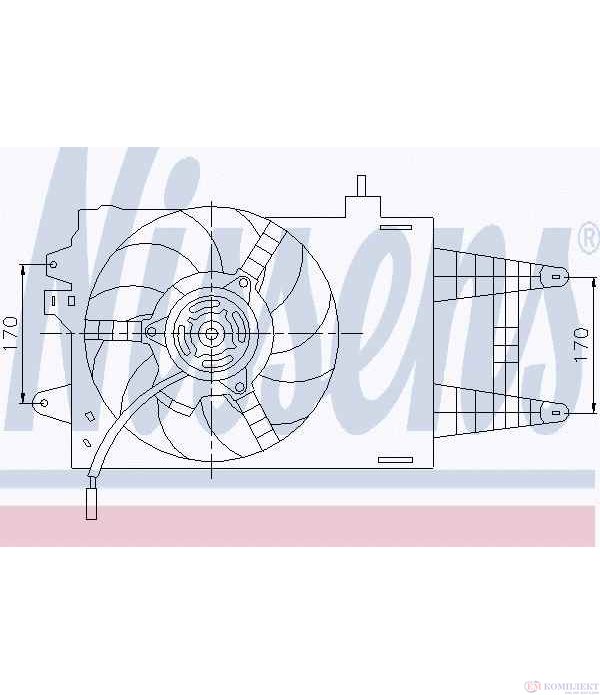 ПЕРКА ВЕНТИЛАТОРНА FIAT IDEA (2003-) 1.3 D Multijet - NISSENS