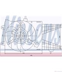 ПЕРКА ВЕНТИЛАТОРНА FIAT IDEA (2003-) 1.3 JTD - NISSENS