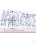 ПЕРКА ВЕНТИЛАТОРНА FIAT PUNTO (1999-) 1.2 16V 80 - NISSENS