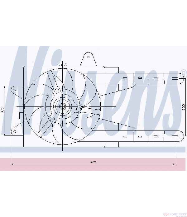 ПЕРКА ВЕНТИЛАТОРНА LANCIA Y (1995-) 1.2 - NISSENS