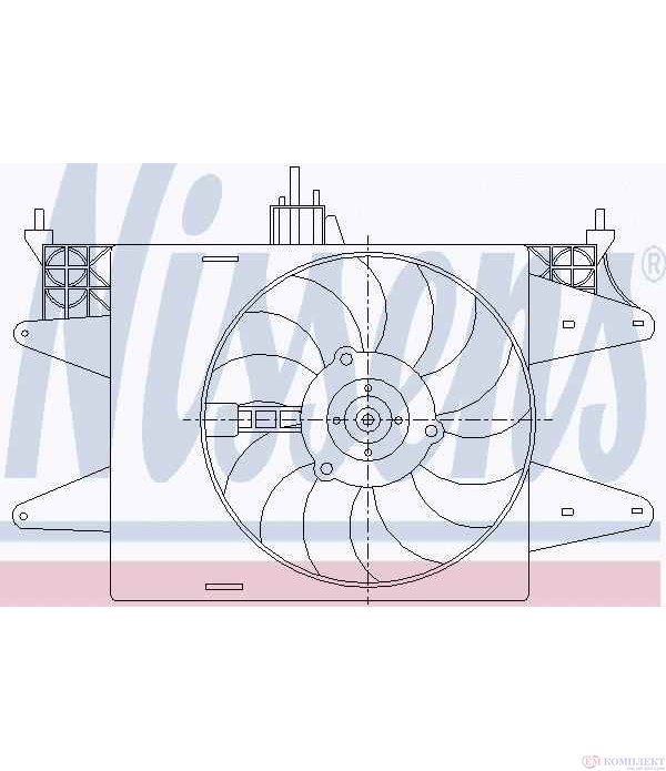 ПЕРКА ВЕНТИЛАТОРНА FIAT DOBLO (2001-) 1.6 Natural Power - NISSENS