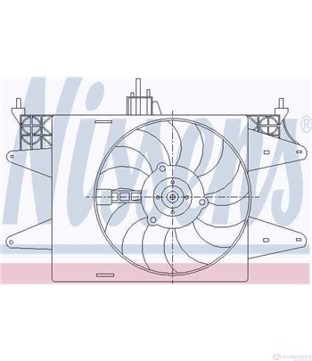 ПЕРКА ВЕНТИЛАТОРНА FIAT DOBLO (2001-) 1.6 Natural Power - NISSENS