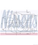 ПЕРКА ВЕНТИЛАТОРНА FIAT MAREA WEEKEND (1996-) 1.6 100 16V - NISSENS