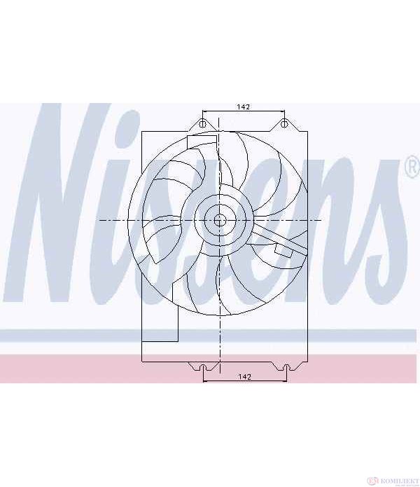 ПЕРКА ВЕНТИЛАТОРНА MG MG ZR (2001-) 120 - NISSENS