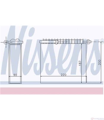 ИЗПАРИТЕЛ КЛИМАТИК FIAT STRADA (1999-) 1.2 - NISSENS