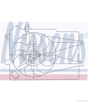 ПЕРКА ВЕНТИЛАТОРНА FIAT ALBEA (1996-) 1.2 - NISSENS