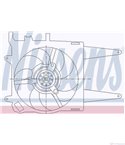 ПЕРКА ВЕНТИЛАТОРНА FIAT ALBEA (1996-) 1.2 - NISSENS