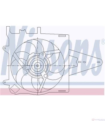 ПЕРКА ВЕНТИЛАТОРНА FIAT PALIO WEEKEND (1996-) 1.6 16V - NISSENS