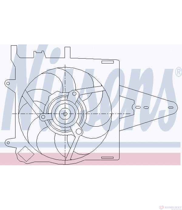 ПЕРКА ВЕНТИЛАТОРНА FIAT ALBEA (1996-) 1.4 - NISSENS