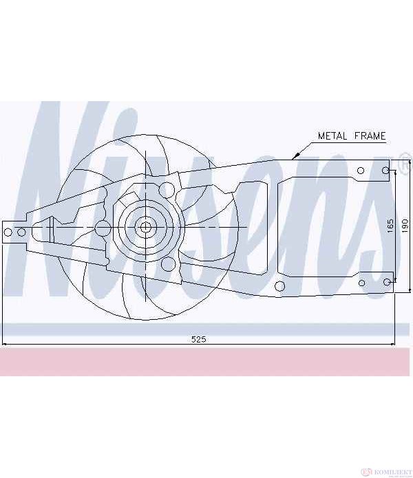 ПЕРКА ВЕНТИЛАТОРНА FIAT SEICENTO (1998-) 1.1 - NISSENS