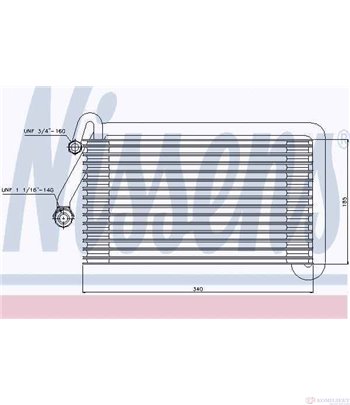 ИЗПАРИТЕЛ КЛИМАТИК FIAT TIPO (1987-) 2.0 i.e. - NISSENS