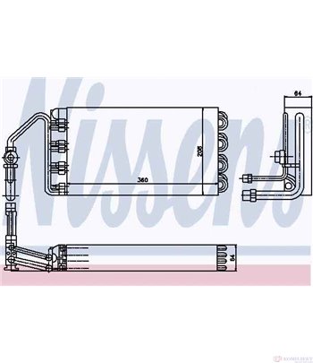 ИЗПАРИТЕЛ КЛИМАТИК MAN F 2000 (1994-) 26.403 FNLS,26.403 FVLS - NISSENS