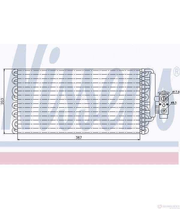 ИЗПАРИТЕЛ КЛИМАТИК MAN TGA (2000-) 26.310 FDC, FDLC, FDRC, FDLC/M, FDLRC - NISSENS