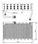ИЗПАРИТЕЛ КЛИМАТИК AUDI 100 (1990-) 2.4 D - NRF