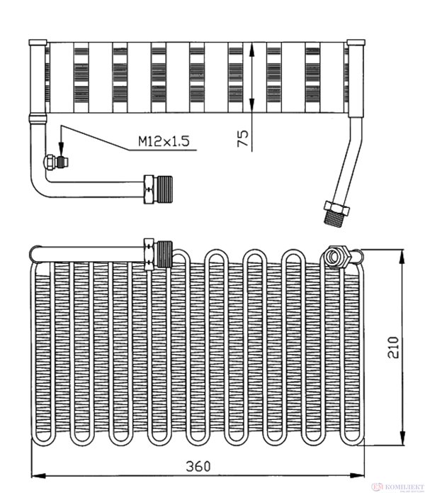 ИЗПАРИТЕЛ КЛИМАТИК AUDI 100 (1990-) 2.0 E 16V - NRF