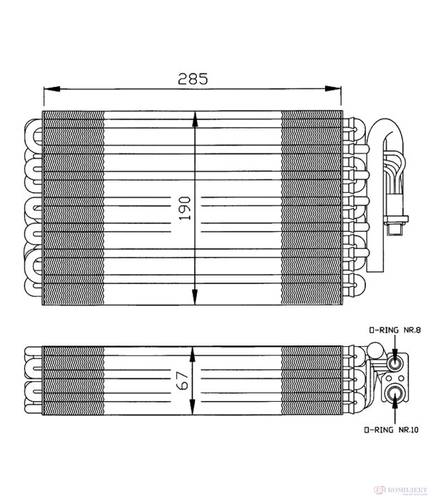ИЗПАРИТЕЛ КЛИМАТИК BMW 3 SERIES E36 COMPACT (1994-) 316 g - NRF
