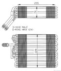 ИЗПАРИТЕЛ КЛИМАТИК VOLKSWAGEN PASSAT VARIANT (1988-) 1.9 D - NRF