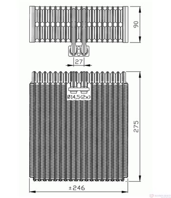 ИЗПАРИТЕЛ КЛИМАТИК AUDI A6 (1997-) 2.7 T - NRF