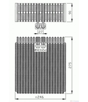 ИЗПАРИТЕЛ КЛИМАТИК AUDI A6 (1997-) 2.0 - NRF