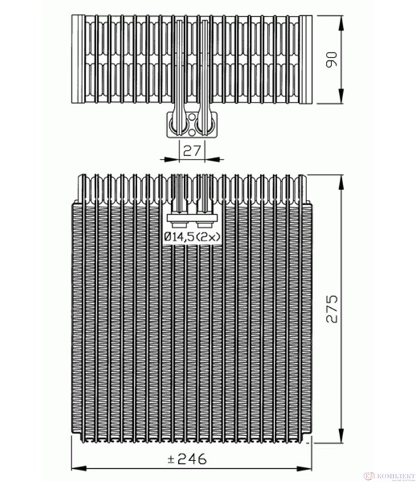 ИЗПАРИТЕЛ КЛИМАТИК AUDI A6 (1997-) 3.0 - NRF