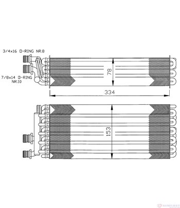 ИЗПАРИТЕЛ КЛИМАТИК OPEL OMEGA A COMBI (1986-) 2.3 TD - NRF