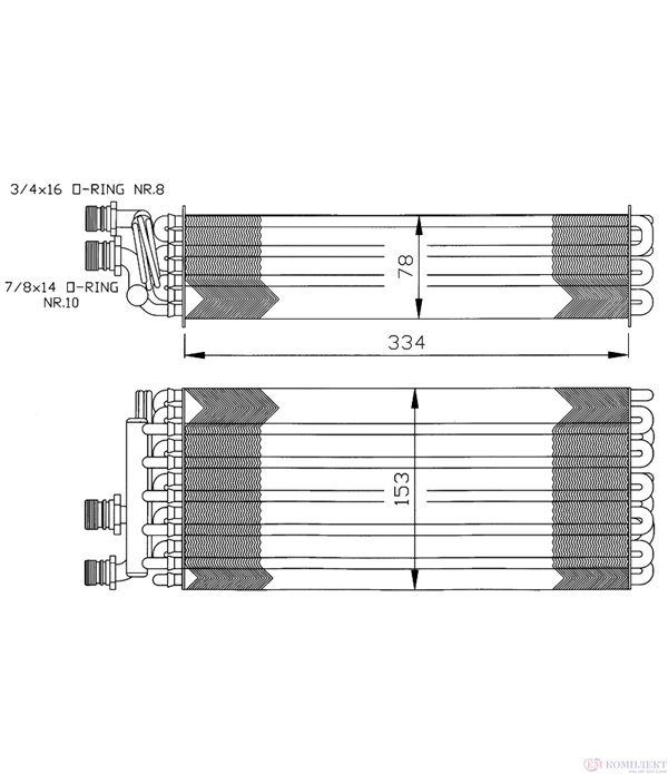ИЗПАРИТЕЛ КЛИМАТИК OPEL OMEGA A COMBI (1986-) 2.6 i - NRF