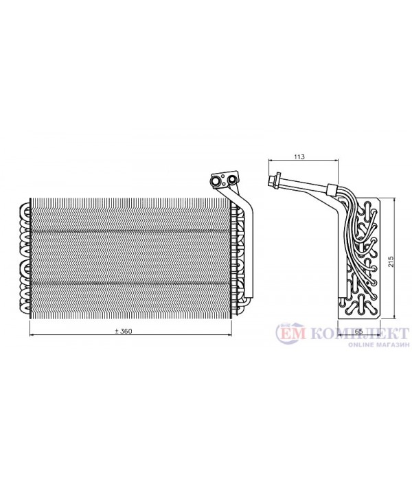 ИЗПАРИТЕЛ КЛИМАТИК FIAT SCUDO COMBINATO (1996-) 2.0 16V - NRF