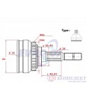 КАРЕ ПОЛУОС ВЪНШНО КОМПЛЕКТ FORD FOCUS II COMBI (2004-) 1.6 LPG - METELLI