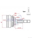 КАРЕ ПОЛУОС ВЪНШНО КОМПЛЕКТ MITSUBISHI ECLIPSE I (1989-) 2.0 i 16V 4x4 - METELLI