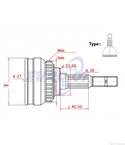 КАРЕ ПОЛУОС ВЪНШНО КОМПЛЕКТ VOLKSWAGEN BORA (1998-) 2.3 V5 4motion - METELLI