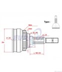 КАРЕ ПОЛУОС ВЪНШНО С ABS КОМПЛЕКТ ALFA ROMEO 147 (2001-) 1.9 JTDM 8V - METELLI