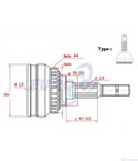 КАРЕ ПОЛУОС ВЪНШНО С ABS КОМПЛЕКТ FIAT MAREA WEEKEND (1996-) 2.0 150 20V - METELLI