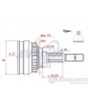 КАРЕ ПОЛУОС ВЪНШНО С ABS КОМПЛЕКТ VOLKSWAGEN PASSAT (2000-) 2.3 V5 4motion - METELLI