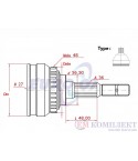 КАРЕ ПОЛУОС ВЪНШНО С ABS КОМПЛЕКТ VOLVO V70 I COMBI (1996-) 2.3 Turbo - METELLI