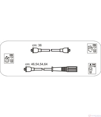 КАБЕЛИ СВЕЩИ LANCIA DEDRA (1989-) 1.8 i.e.  - JANMOR