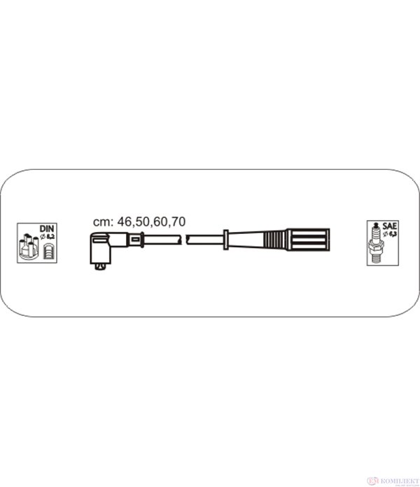 КАБЕЛИ СВЕЩИ LANCIA DELTA II (1993-) 1.8 i.e. 16V  - JANMOR