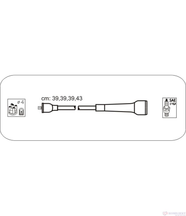 КАБЕЛИ СВЕЩИ RENAULT MEGANE I CLASSIC (1996-) 2.0 i  - JANMOR