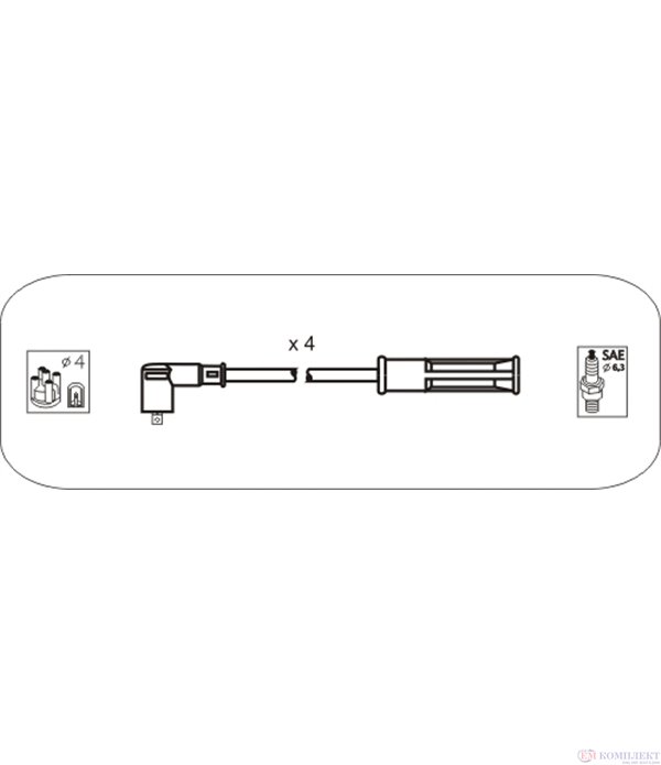 КАБЕЛИ СВЕЩИ RENAULT MEGANE I COACH (1996-) 1.6 e  - JANMOR