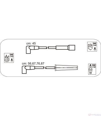 КАБЕЛИ СВЕЩИ DAEWOO ESPERO (1991-) 1.8 - JANMOR