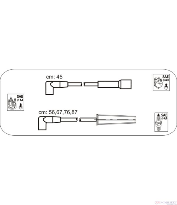 КАБЕЛИ СВЕЩИ DAEWOO ESPERO (1991-) 1.8 - JANMOR