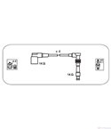 КАБЕЛИ СВЕЩИ OPEL ASTRA F HATCHBACK (1991-) 1.6 i 16V - JANMOR