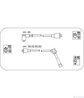 КАБЕЛИ СВЕЩИ SUZUKI BALENO COMBI (1996-) 1.6 i 16V 4x4 - JANMOR