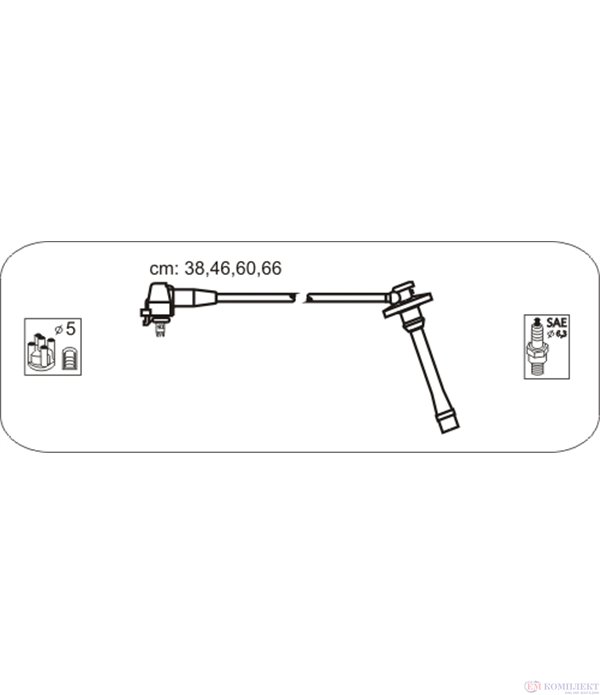 КАБЕЛИ СВЕЩИ TOYOTA COROLLA COMPACT (1997-) 1.6 Aut.  - JANMOR