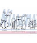 КОМПРЕСОР КЛИМАТИК ALFA ROMEO 146 (1994-) 1.9 JTD - NISSENS
