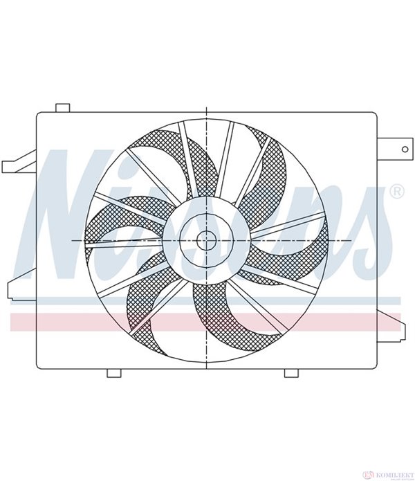 ПЕРКА ВЕНТИЛАТОРНА ALFA ROMEO 159 SPORTWAGON (2006-) 2.2 JTS - NISSENS