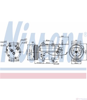 КОМПРЕСОР КЛИМАТИК AUDI A6 (1994-) 2.6 quattro - NISSENS