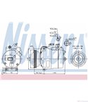 КОМПРЕСОР КЛИМАТИК AUDI A4 AVANT (1995-) 1.8 T - NISSENS