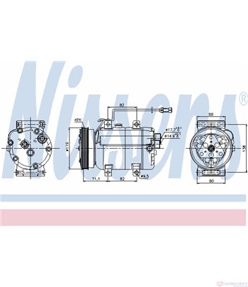 КОМПРЕСОР КЛИМАТИК AUDI A4 AVANT (1995-) 1.8 T quattro - NISSENS