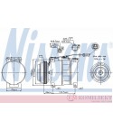 КОМПРЕСОР КЛИМАТИК AUDI A6 AVANT (1997-) 2.5 TDI quattro - NISSENS