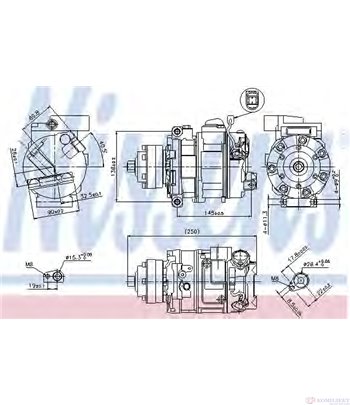 КОМПРЕСОР КЛИМАТИК AUDI Q7 (2006-) 4.2 FSI - NISSENS